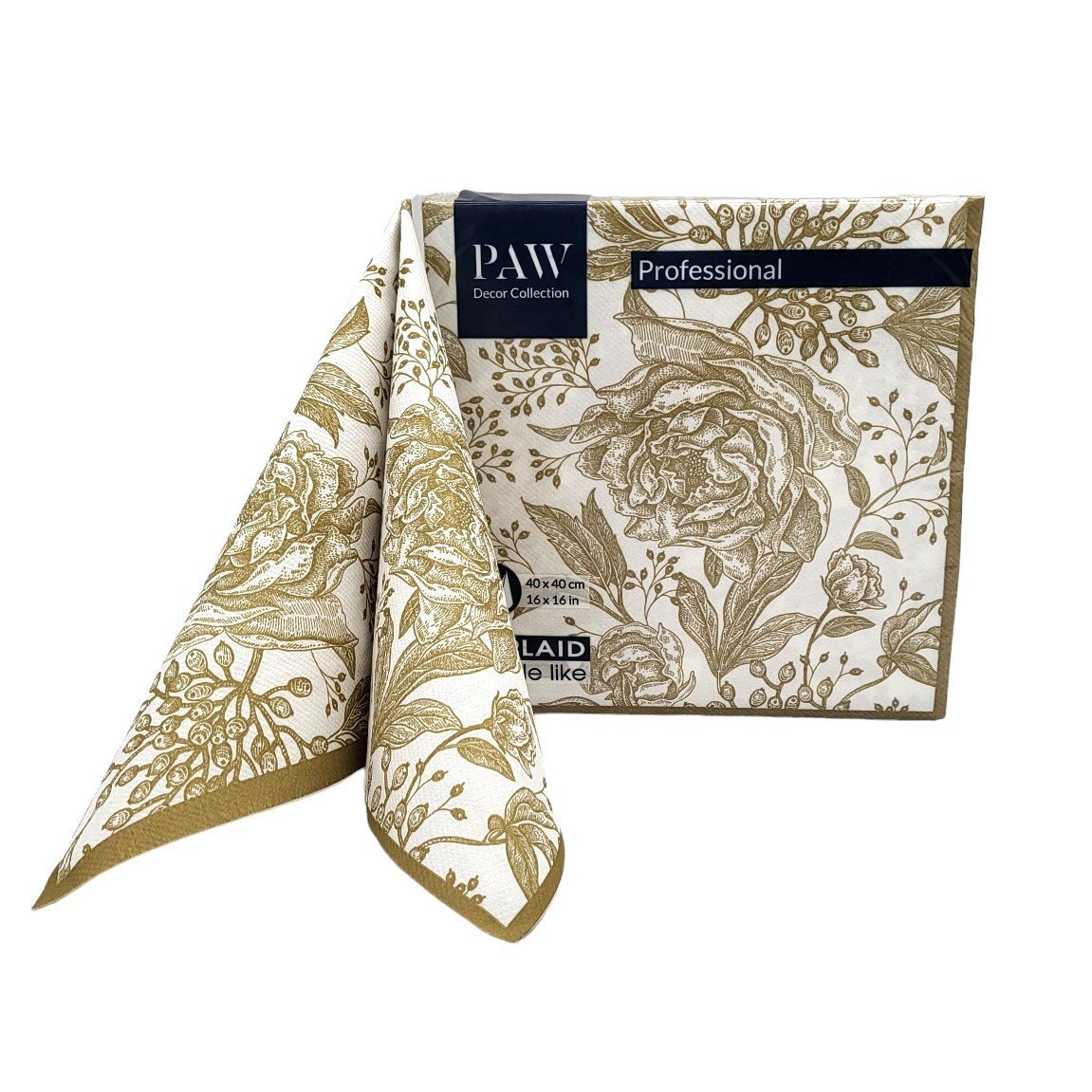 Serwetki flizelinowe rose peonies 50 szt Paw